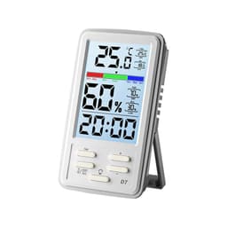 ABS Color Screen Digital Display Temperature Humidity Meter Indoor Household Wall-Mounted Type