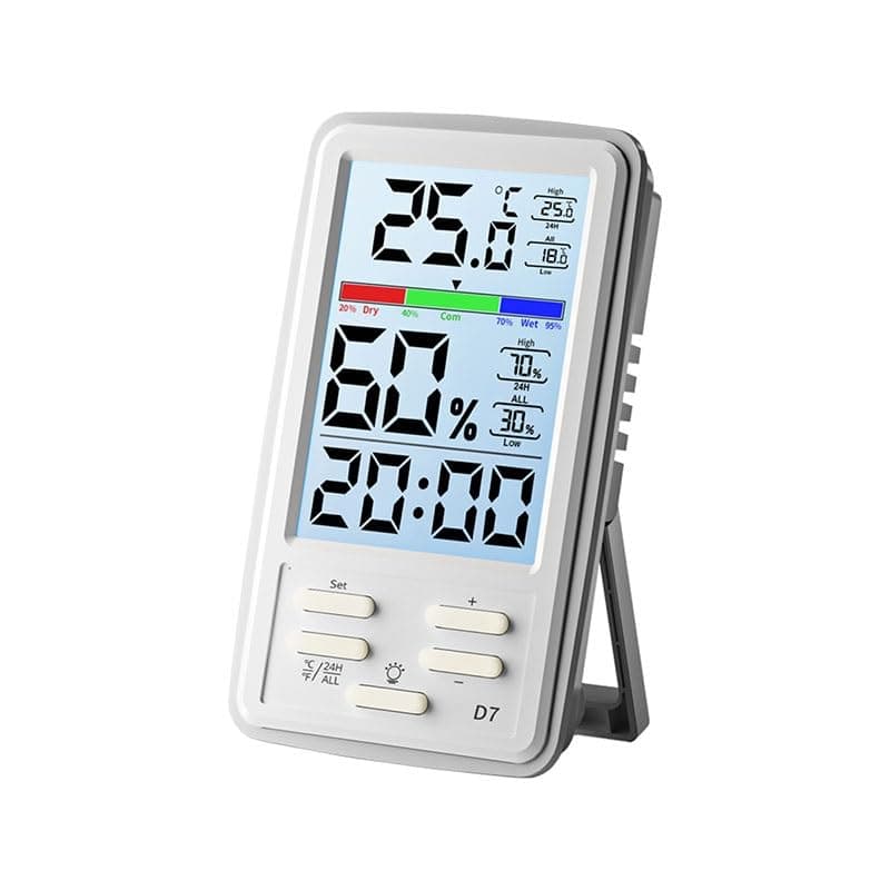 ABS Color Screen Digital Display Temperature Humidity Meter Indoor Household Wall-Mounted Type