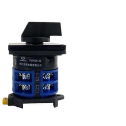 DIN Rail Rotary Cam Switch 32A 660V 2 Pole Dual Power Changeover