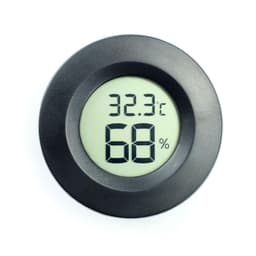 ABS Circular Embedded Electronic Digital Temperature Humidity Meter(D)