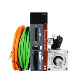 A5 220V 3000RPM IP65 200W 400W 600W 750W 1000W AC Servo Motor Controller Driver Kit AC Servo Motor Driver Controller Kit(200W 17Bit Absolute)