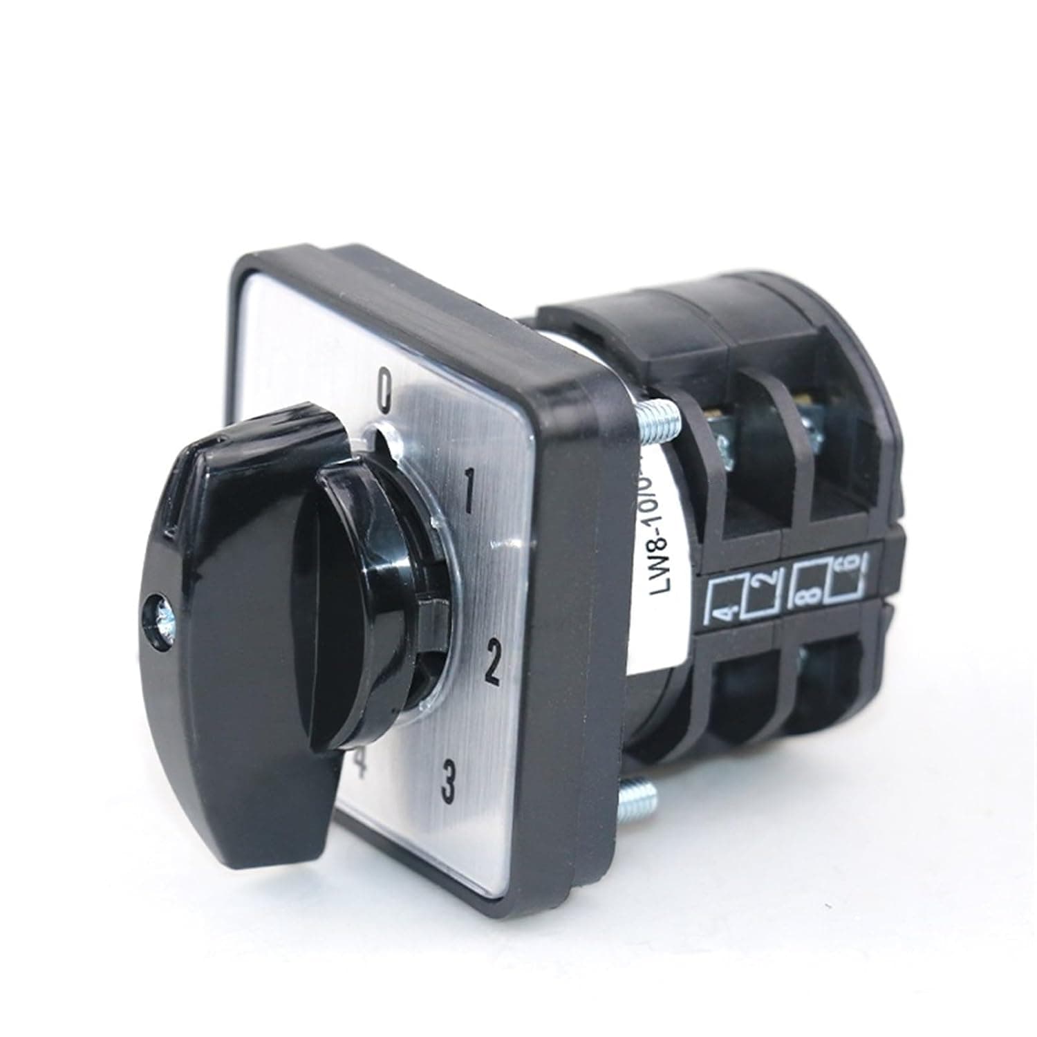 LW8D-10-0-4-2 660V 10A 2 Poles 5 Positions Selector Cam Changeover Switch