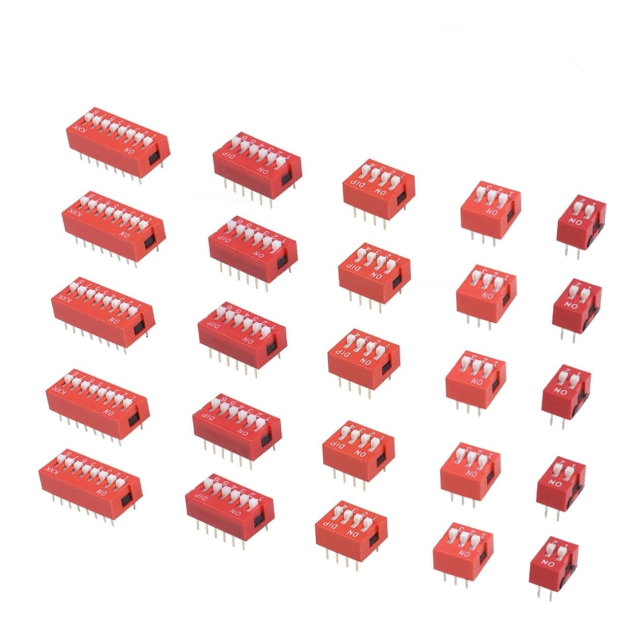 35pcs Plastic Dip Slide Configuration Switch for Circuit Boards