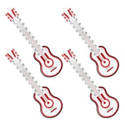 4pcs Thermometer Gauge, Wall Hanging Cello Guitar Temperature Meter