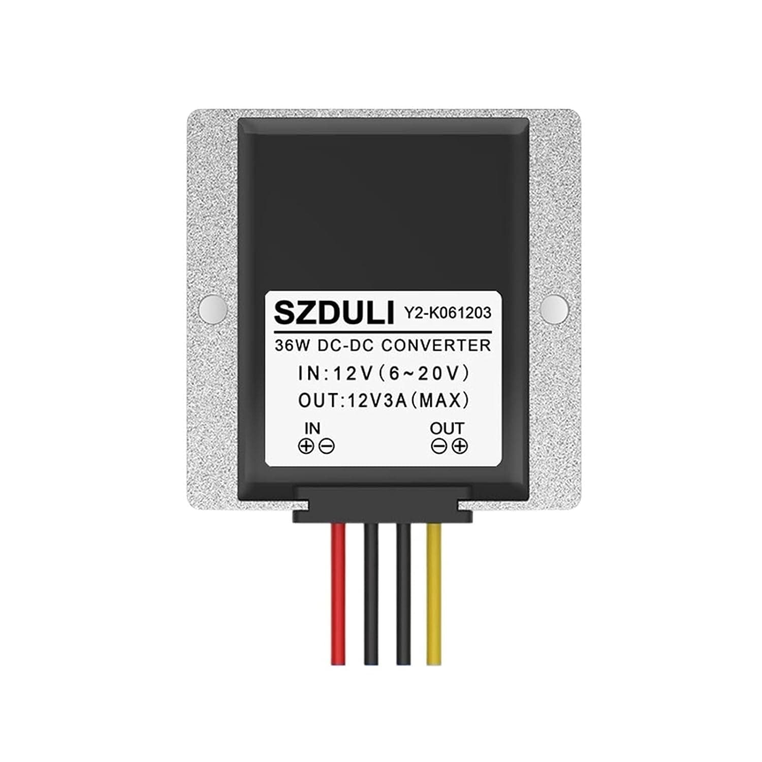 6-20V to 12V DC Power Supply Regulator to car Modified Automatic Buck-Boost Converter Waterproof(6-20V to 12V 3A)