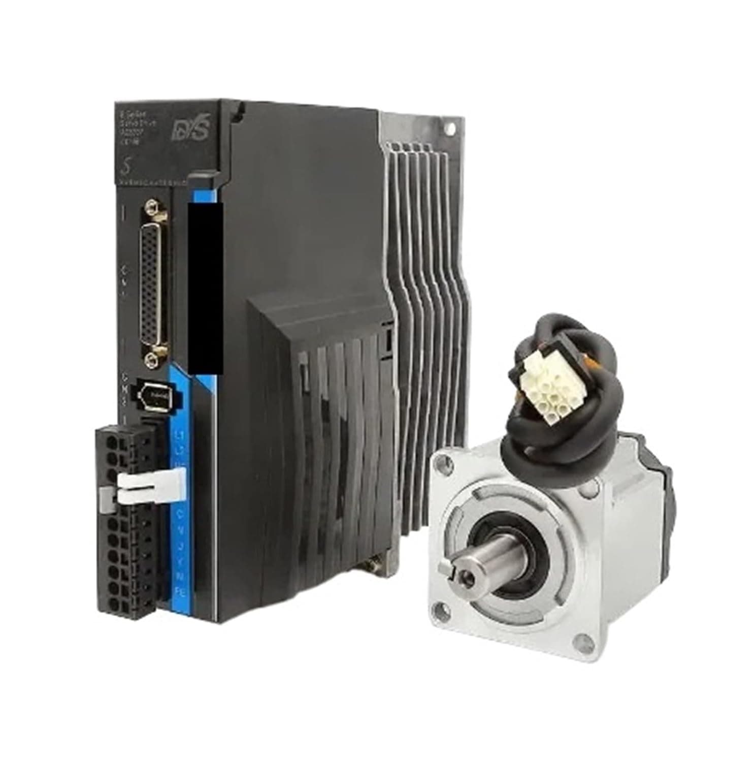 Servo Motor 60ST 200W AC Drive Kit 3000rpm 60 Flange Driver + 17-bit Magnetic Encoder Cable with rs485 220v(0.2KW 4M)