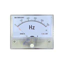 69C9 500Hz DC Frequency Meter 5V Input Pointer Instrument Installation Size 64 * 80mm 1Pcs