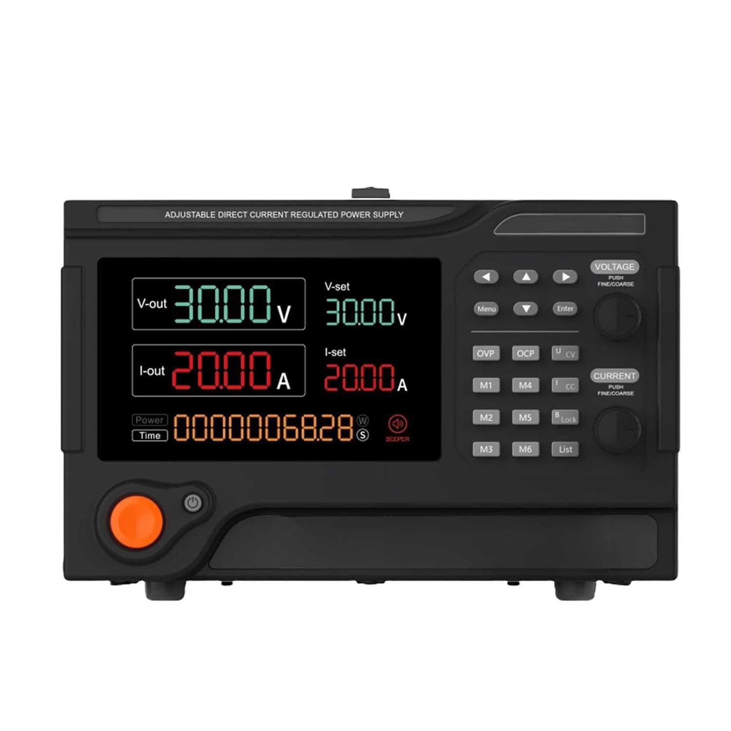 Laboratory Programmable DC Power Supply 120V 20A RS232 RS485 USB