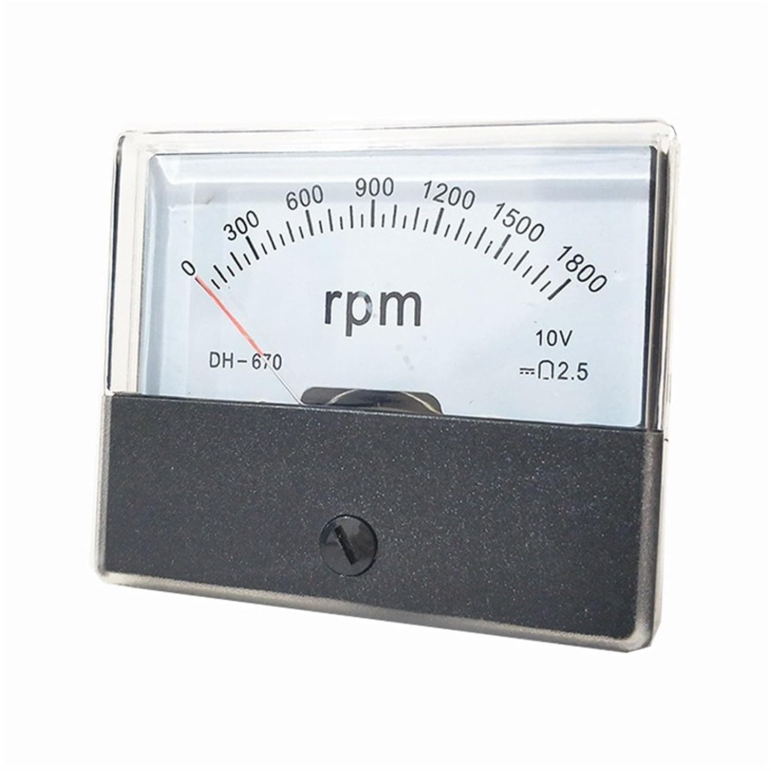 DH670 RPM Meter Speed Counter DC Tachometer for Frequency Converter Inverter1800 Dc10v DH-670 Panel 1Pcs
