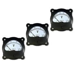 62T51 AC Voltmeter Frequency Meter 250V 300V 450V 500V 600VZ 45-55HZ 380V 220V Black Circular Pointer Type Marine 1Pcs(AC 150V)