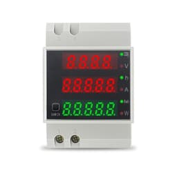1pc AC 80-300V 0-100A Din Rail LED Voltmeter Ammeter Active Power Factor Energy Meter Voltage Volt Current Multi-Function(AC 250-450V LED)
