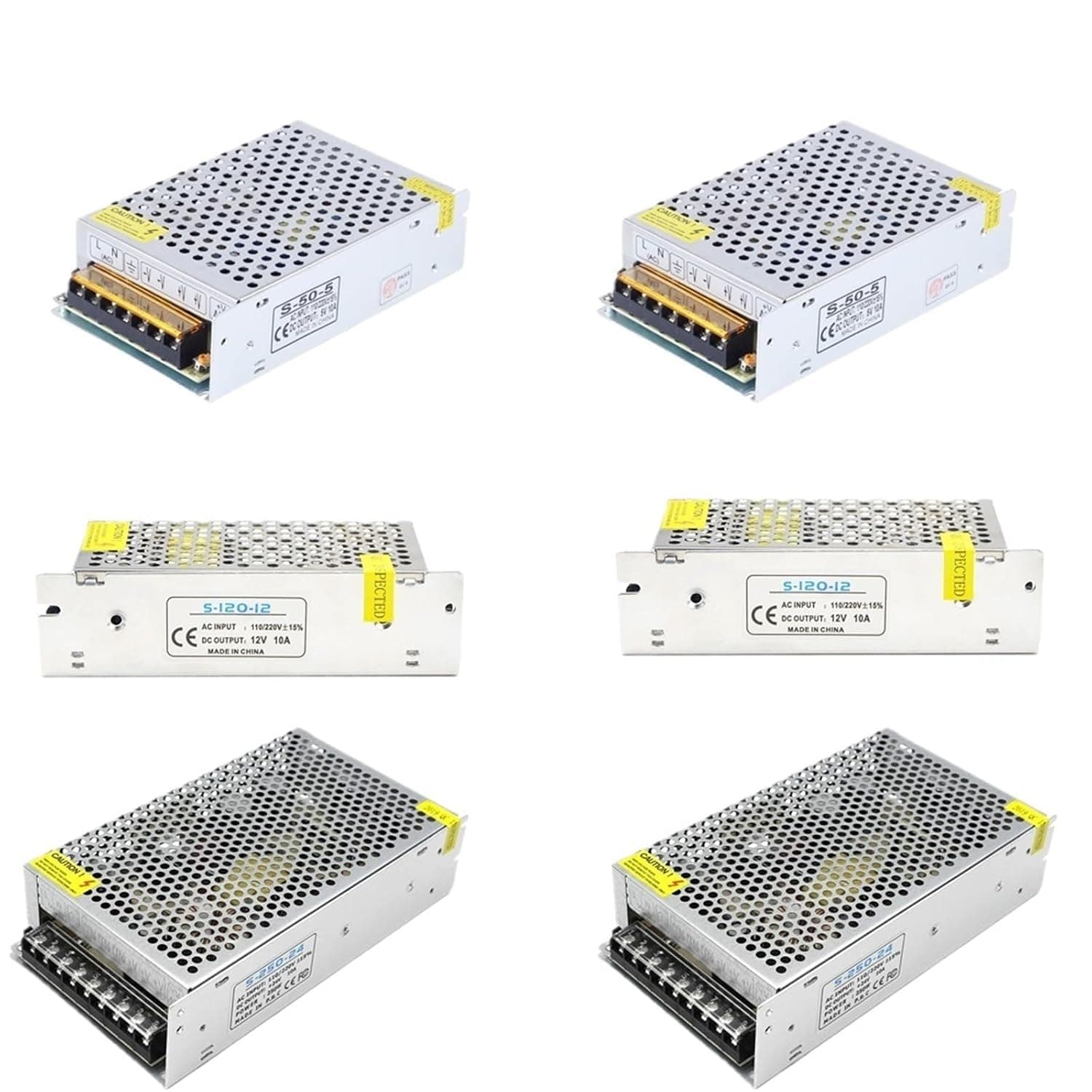 LED Power Supply AC to DC Converter for Strip Light and CCTV Camera