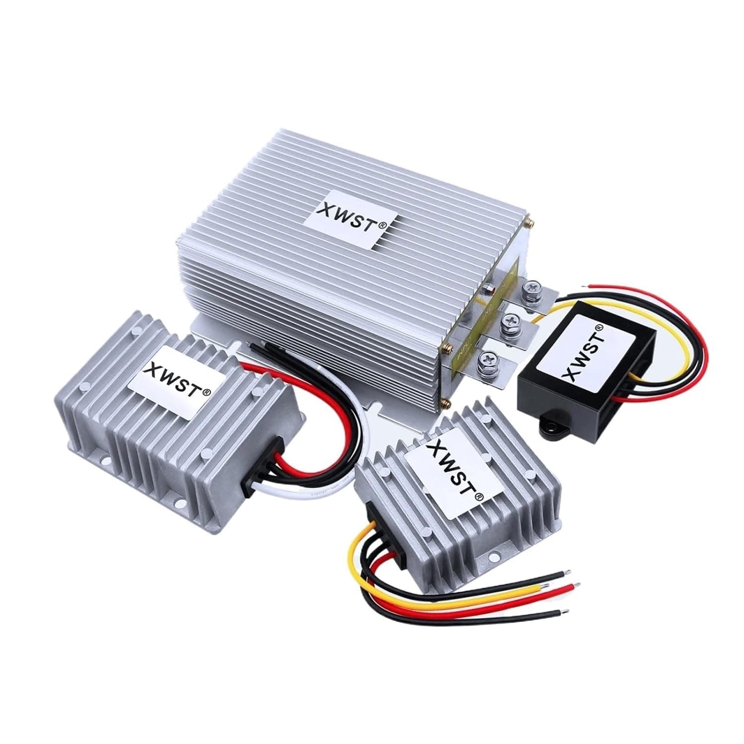 Converter 24V Step Up to 48V Boost Solar Inverter 1~40A Voltage Regulator to Module Waterproof(3A Aluminum L)