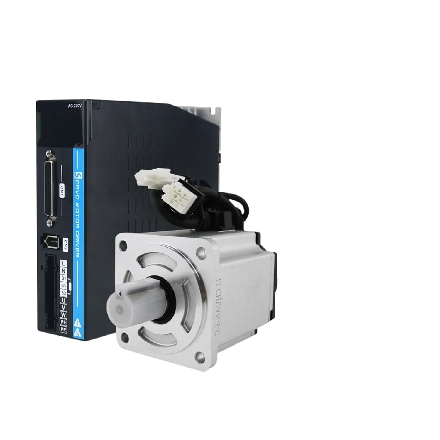 220V 3000RPM IP65 AC Servo Motor Controller Kit 200W400W600W750W1000W AC Servo Motor Drivers Kit for Intelligent Home(200W Increment 17)