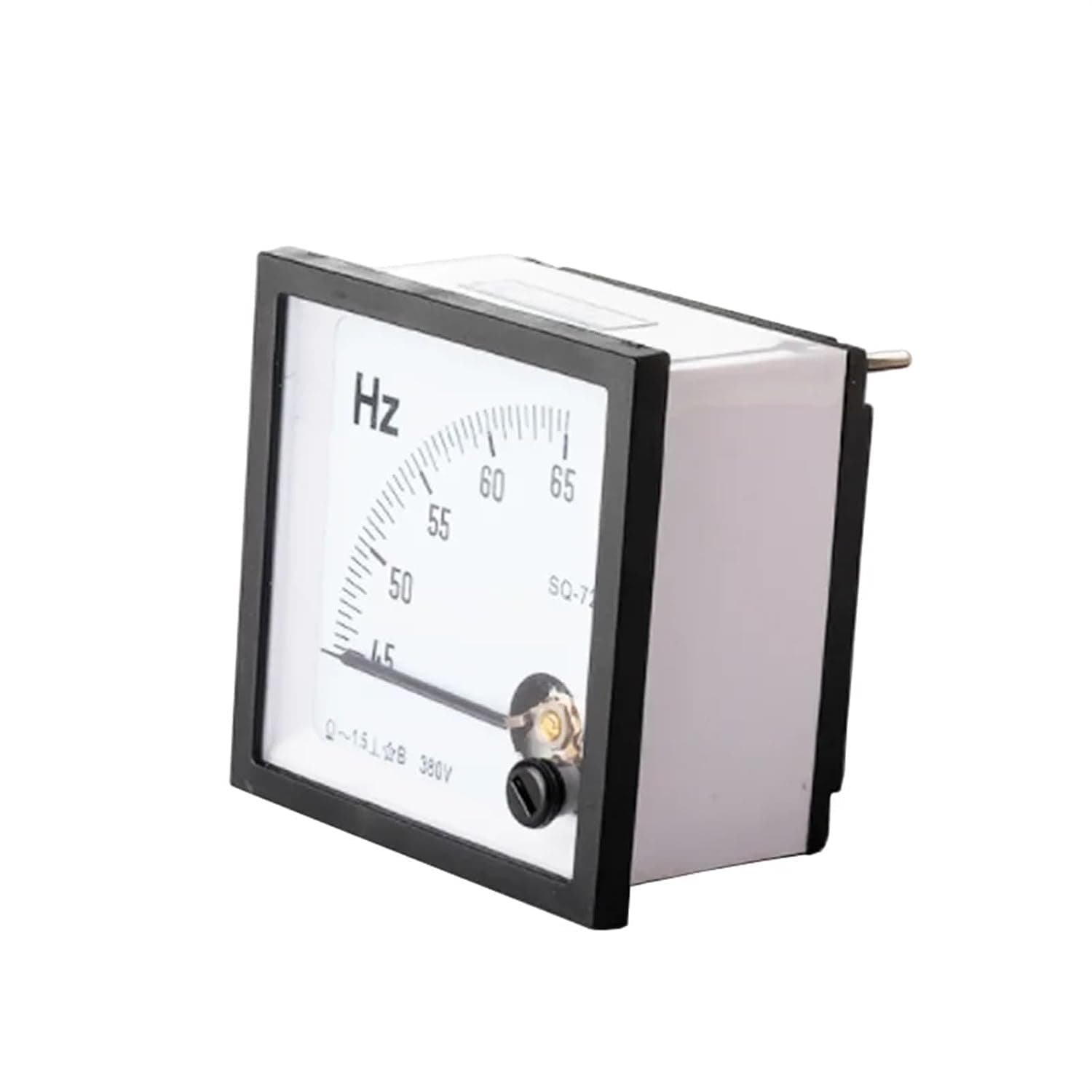 SQ-72 45-65HZ 45-55Hz Frequency Analog Panel Meter AC 110V 220V 380V Square 72 * 72mm 1Pcs(45-65Hz,380V)