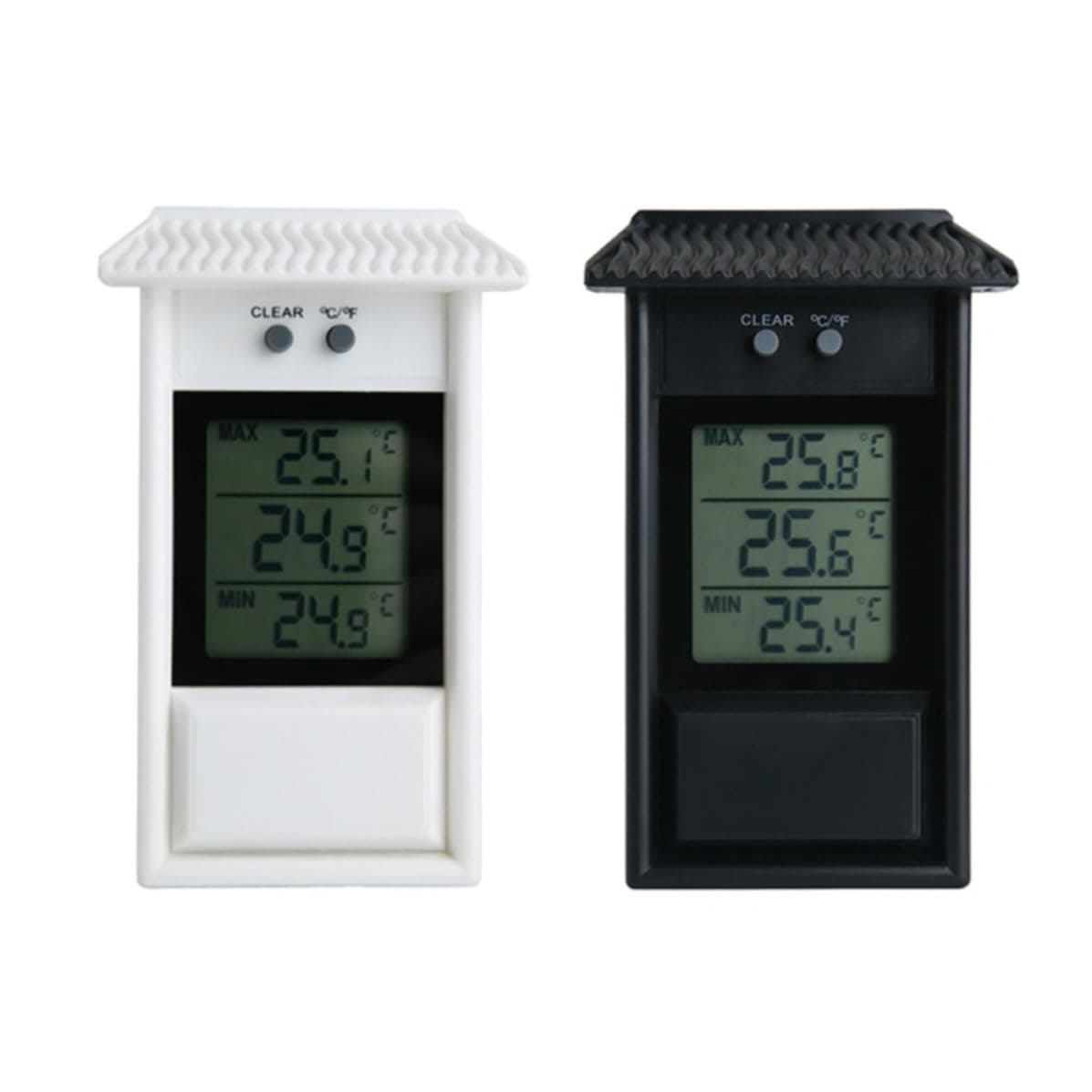 Thermometer Waterproof Window Temperature Meter, Plastic Garden Gauge