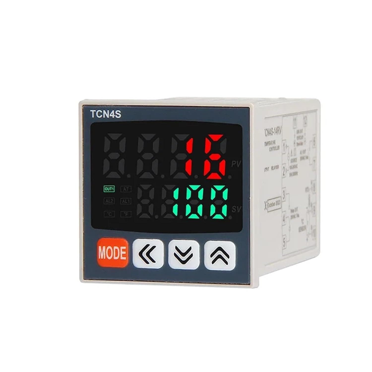 TCN4 Series Thermostat Trihero Dual Display PID Control Temperature Controller(48x48 Relay and SSR)