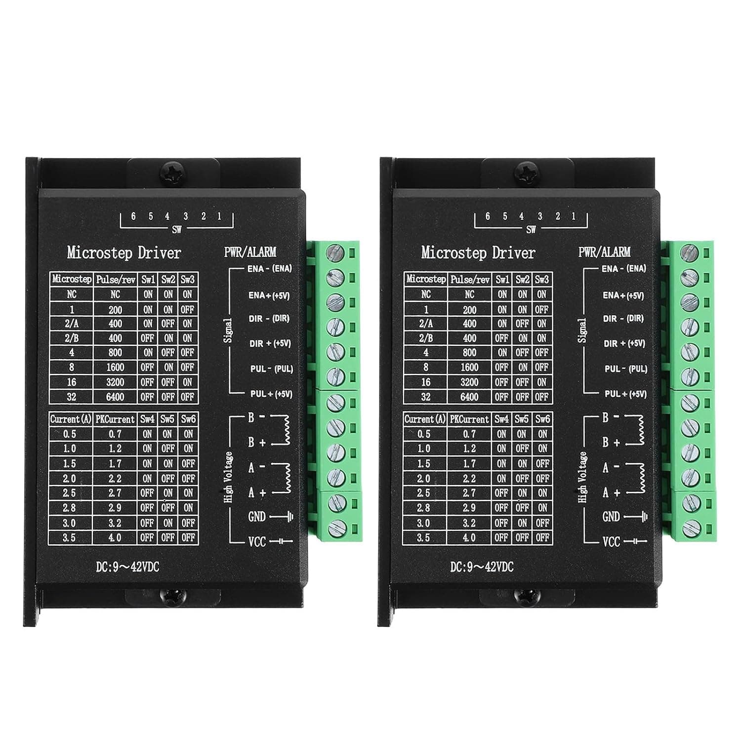2pcs Micro-Stepping Stepper Motor Driver Controller